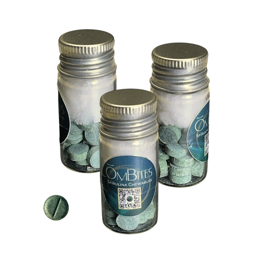 OmBites Spirulina Chewables _ Pocket-Pack _ 20ct vial