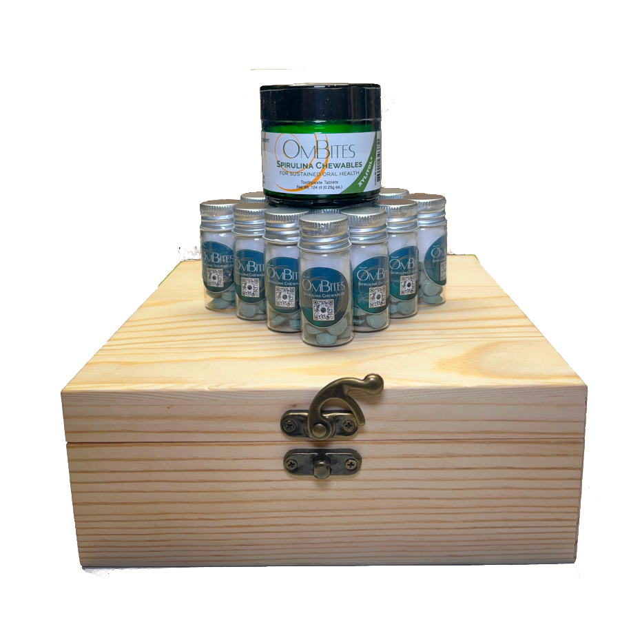 OmBites Spirulina Chewables _ Super Vendor-Pack _ [9x124ct] & [16x20ct]
